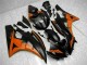 06-07 Orange Black Yamaha YZF R6 Motorcycle Fairings 06-07 Orange Black Yamaha YZF R6 Motorcycle Fairings