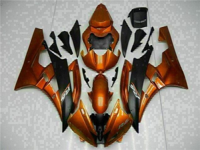 06-07 Orange Yamaha YZF R6 Motorcycle Fairings 06-07 Orange Yamaha YZF R6 Motorcycle Fairings