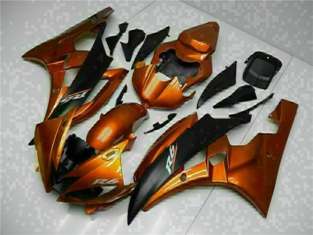 06-07 Orange Yamaha YZF R6 Motorcycle Fairings 06-07 Orange Yamaha YZF R6 Motorcycle Fairings