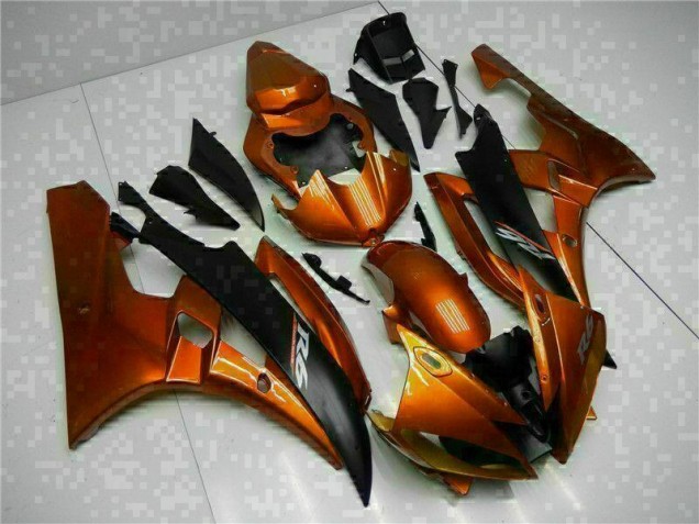 06-07 Orange Yamaha YZF R6 Motorcycle Fairings 06-07 Orange Yamaha YZF R6 Motorcycle Fairings