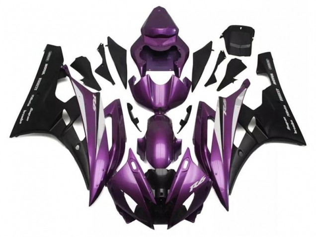 06-07 Purple Black Yamaha YZF R6 Motorcycle Fairings 06-07 Purple Black Yamaha YZF R6 Motorcycle Fairings