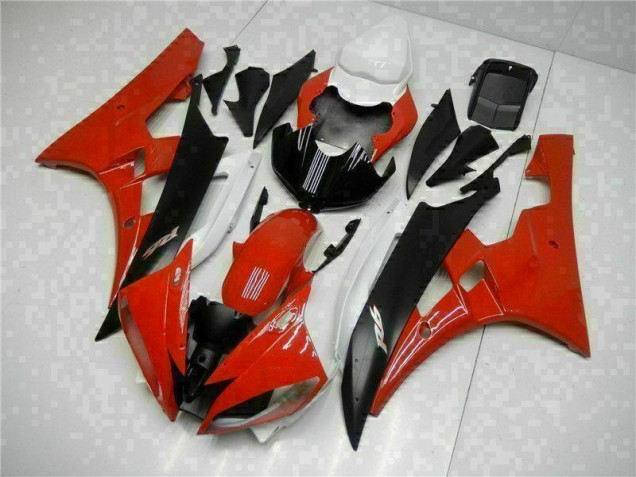06-07 Red Black Yamaha YZF R6 Motorcycle Fairings 06-07 Red Black Yamaha YZF R6 Motorcycle Fairings