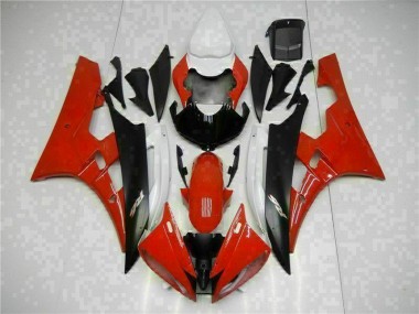 06-07 Red Black Yamaha YZF R6 Motorcycle Fairings