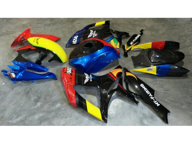 06-07 Red Blue Suzuki GSXR 600/750 Motorcycle Fairings