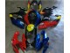 06-07 Red Blue Suzuki GSXR 600/750 Motorcycle Fairings