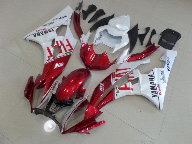 06-07 Red Fiat Yamaha YZF R6 Motorcycle Fairings