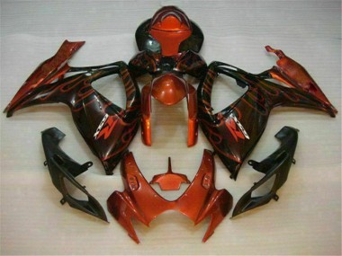 06-07 Red Suzuki GSXR 600/750 Motorcycle Fairings