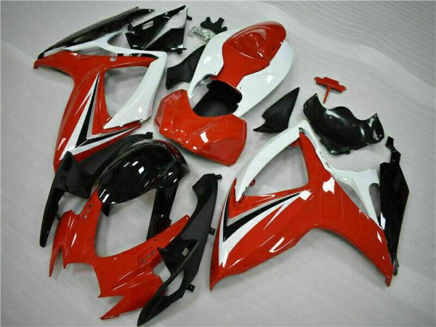 06-07 Red White Suzuki GSXR 600/750 Motorcycle Fairing 06-07 Red White Suzuki GSXR 600/750 Motorcycle Fairing