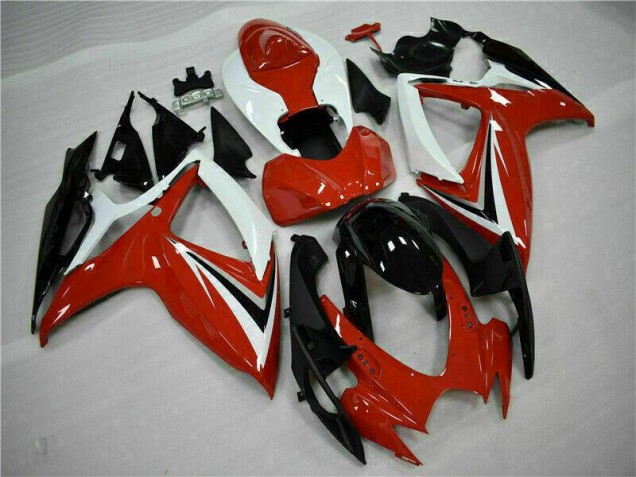 06-07 Red White Suzuki GSXR 600/750 Motorcycle Fairing 06-07 Red White Suzuki GSXR 600/750 Motorcycle Fairing