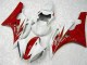 06-07 Red White Yamaha YZF R6 Motorcycle Bodywork 06-07 Red White Yamaha YZF R6 Motorcycle Bodywork