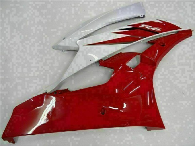 06-07 Red White Yamaha YZF R6 Motorcycle Bodywork 06-07 Red White Yamaha YZF R6 Motorcycle Bodywork