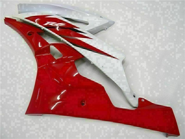06-07 Red White Yamaha YZF R6 Motorcycle Bodywork 06-07 Red White Yamaha YZF R6 Motorcycle Bodywork