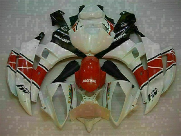 06-07 Red White Yamaha YZF R6 Motorcycle Fairing & Bodywork 06-07 Red White Yamaha YZF R6 Motorcycle Fairing & Bodywork