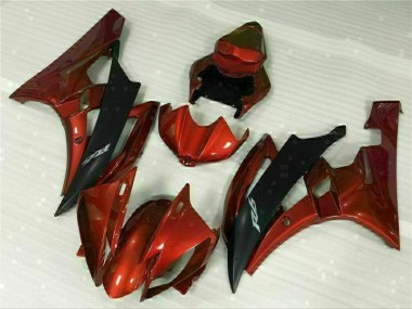 06-07 Red Yamaha YZF R6 Motorcycle Fairings