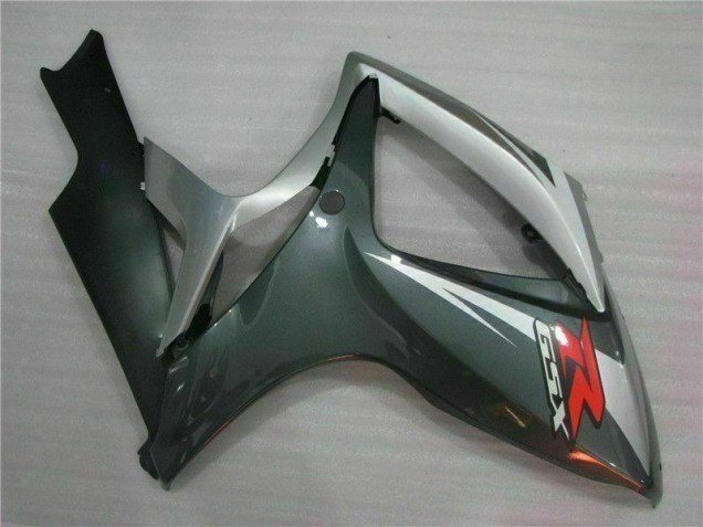 06-07 Silver Black Suzuki GSXR 600/750 Motorcycle Fairings 06-07 Silver Black Suzuki GSXR 600/750 Motorcycle Fairings
