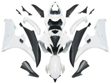 06-07 White Black Yamaha YZF R6 Full Motorcycle Fairing Kits