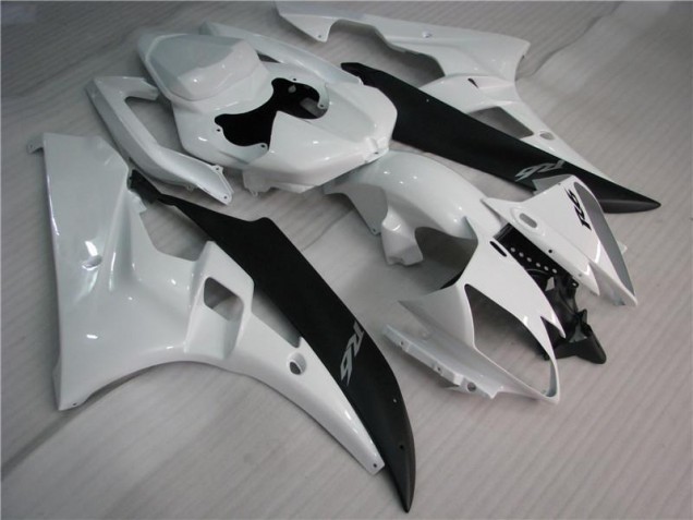 06-07 White Black Yamaha YZF R6 Motorcycle Fairing 06-07 White Black Yamaha YZF R6 Motorcycle Fairing