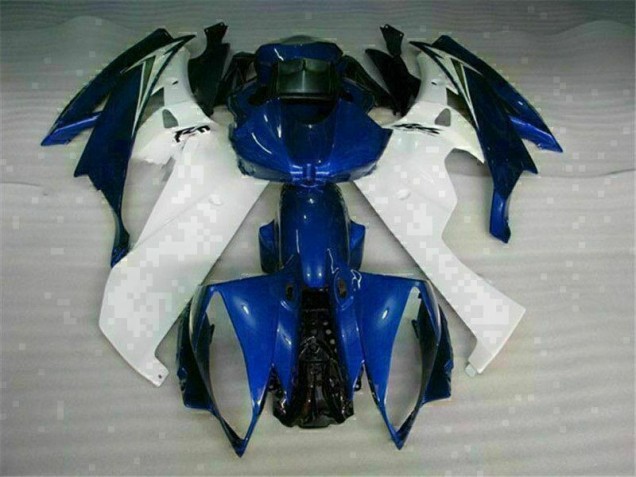 06-07 White Blue Yamaha YZF R6 Motorcycle Bodywork