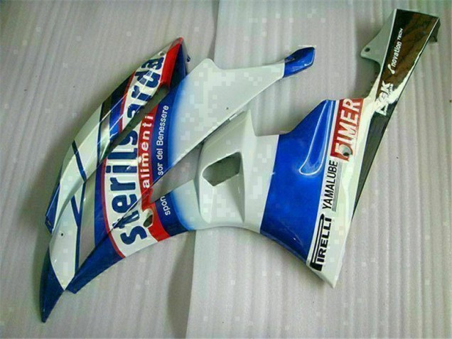 06-07 White Blue Yamaha YZF R6 Motorcycle Fairing 06-07 White Blue Yamaha YZF R6 Motorcycle Fairing