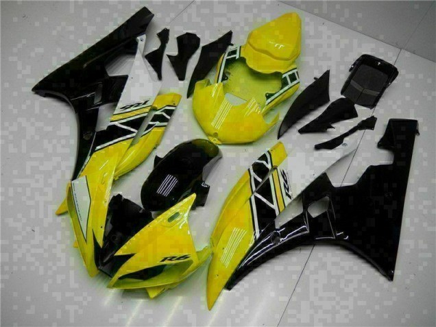 06-07 Yellow Black Yamaha YZF R6 Motorcycle Bodywork 06-07 Yellow Black Yamaha YZF R6 Motorcycle Bodywork