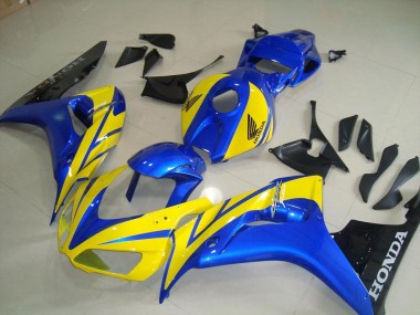 06-07 Yellow Blue Black Honda CBR1000RR Motorcycle Fairings