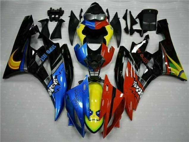 06-07 Yellow Blue Red Yamaha YZF R6 Motorcycle Fairings 06-07 Yellow Blue Red Yamaha YZF R6 Motorcycle Fairings