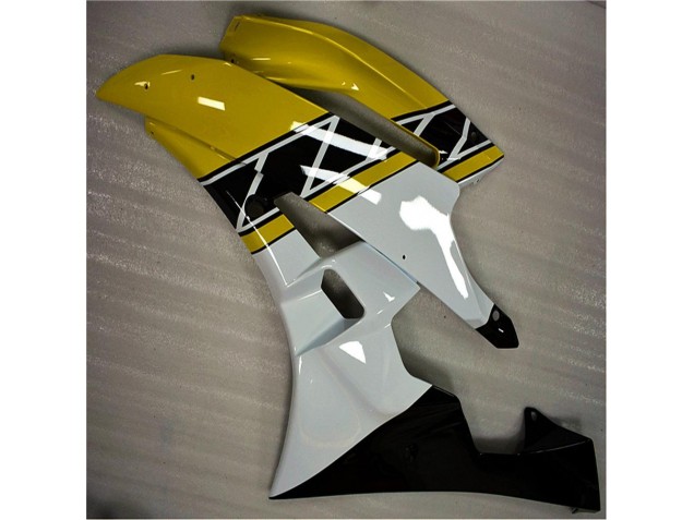06-07 Yellow White Black Yamaha YZF R6 Motorcycle Fairings 06-07 Yellow White Black Yamaha YZF R6 Motorcycle Fairings