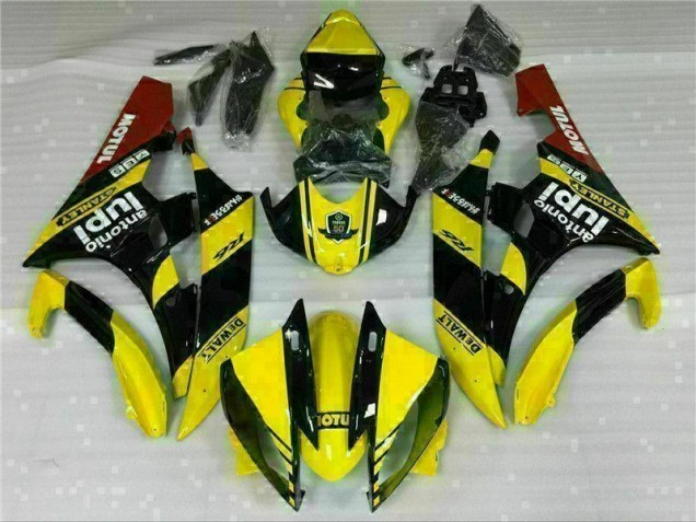 06-07 Yellow Yamaha YZF R6 Motorcycle Fairings 06-07 Yellow Yamaha YZF R6 Motorcycle Fairings