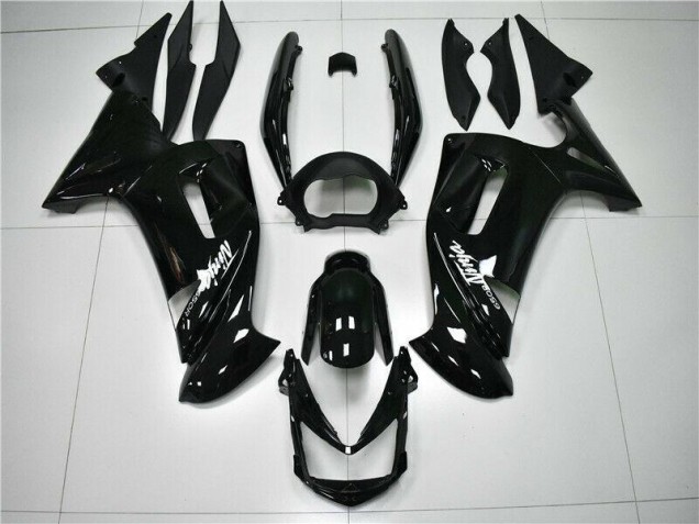 06-08 Glossy Black Kawasaki EX650 Motorcycle Fairings 06-08 Glossy Black Kawasaki EX650 Motorcycle Fairings