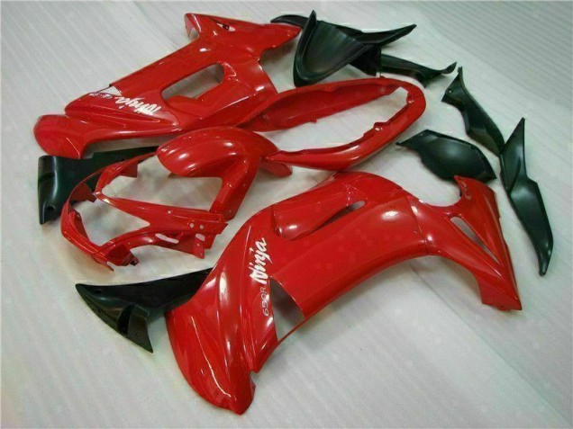 06-08 Glossy Red Kawasaki EX650 Motorcycle Fairings