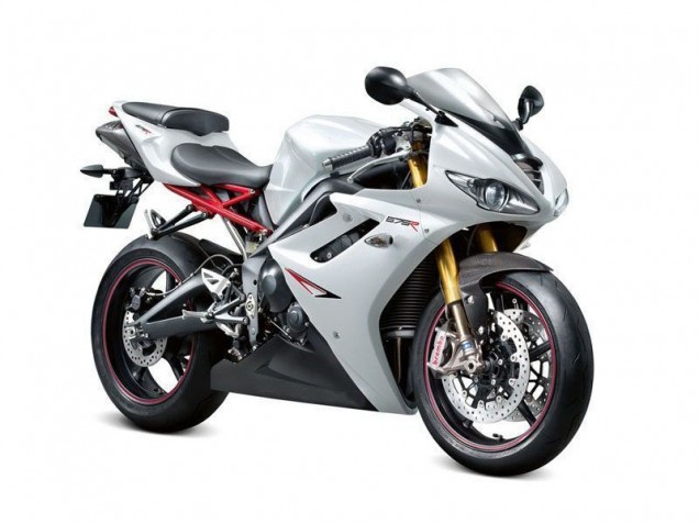 06-08 White Black Triumph Daytona 675 Triple Motorcycle Fairings 06-08 White Black Triumph Daytona 675 Triple Motorcycle Fairings