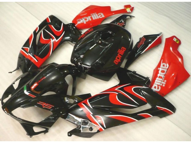 06-11 Black Red Aprilia RS125 Motorcycle Fairings 06-11 Black Red Aprilia RS125 Motorcycle Fairings