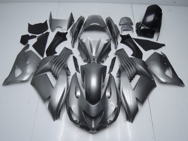 06-11 Glossy Grey Kawasaki ZX14R ZZR1400 Motorcycle Fairings 06-11 Glossy Grey Kawasaki ZX14R ZZR1400 Motorcycle Fairings
