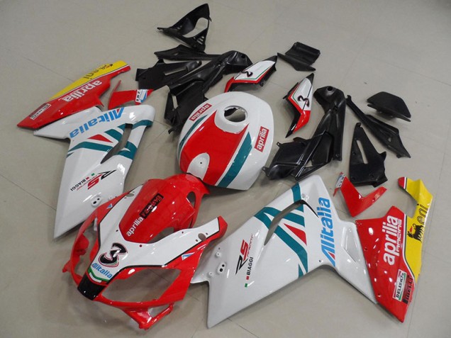 06-11 White Red Green Aprilia RS125 Motorcycle Fairings 06-11 White Red Green Aprilia RS125 Motorcycle Fairings