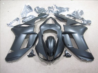 07-08 Black Kawasaki ZX6R Motorcycle Fairing Kits