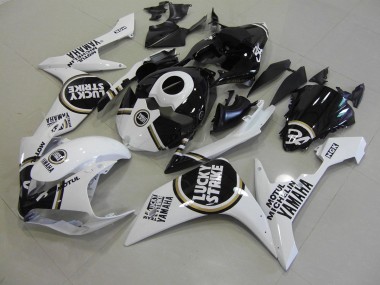 07-08 Black Lucky Strike Yamaha YZF R1 Motorcycle Fairings