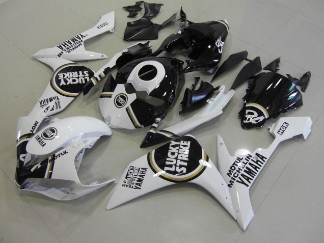 07-08 Black Lucky Strike Yamaha YZF R1 Motorcycle Fairings 07-08 Black Lucky Strike Yamaha YZF R1 Motorcycle Fairings