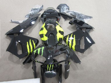 07-08 Black Monster Green Honda CBR600RR Motorcycle Fairings