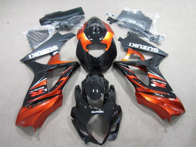 07-08 Black Orange Suzuki GSXR 1000 Motorcycle Fairing 07-08 Black Orange Suzuki GSXR 1000 Motorcycle Fairing