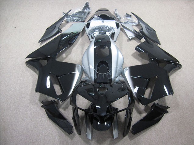 07-08 Black Silver Honda CBR600RR Motorcycle Fairings 07-08 Black Silver Honda CBR600RR Motorcycle Fairings