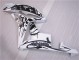 07-08 Black White Honda CBR600RR Motorcycle Fairing 07-08 Black White Honda CBR600RR Motorcycle Fairing