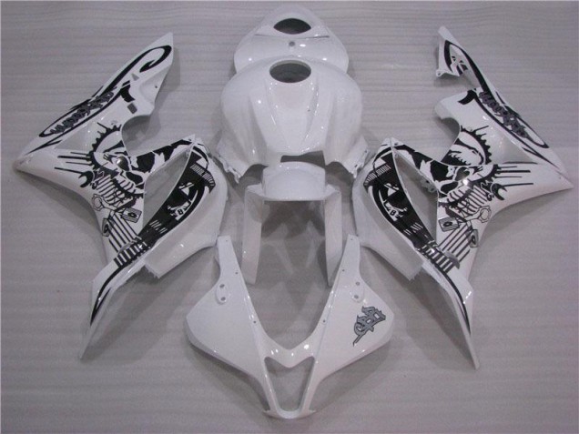 07-08 Black White Honda CBR600RR Motorcycle Fairing 07-08 Black White Honda CBR600RR Motorcycle Fairing