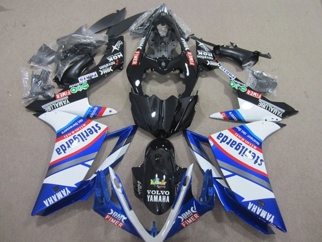 07-08 Black White Sterilgarda Yamaha YZF R1 Motorcycle Fairings 07-08 Black White Sterilgarda Yamaha YZF R1 Motorcycle Fairings