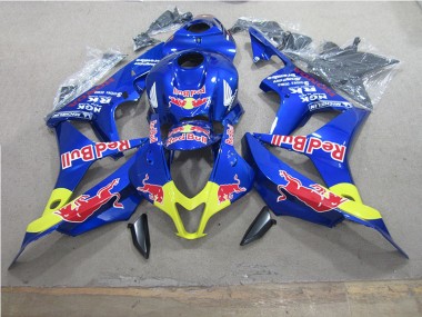07-08 Blue Red Bull Honda CBR600RR Motorcycle Fairings