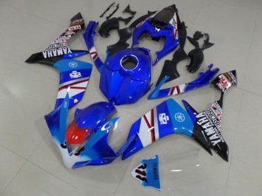 07-08 Blue White Black Stickers Yamaha YZF R1 Motorcycle Fairings