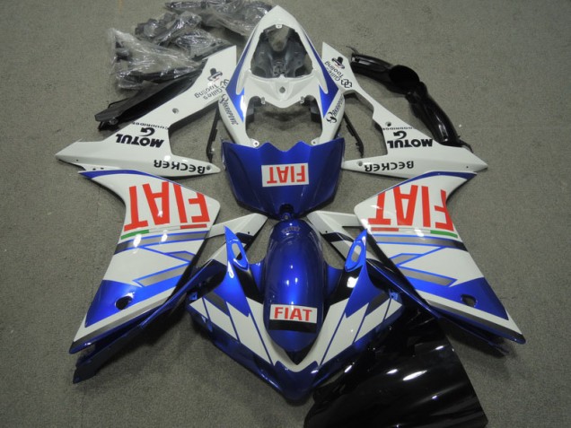 07-08 Blue White Red Fiat Yamaha YZF R1 Motorcycle Fairings 07-08 Blue White Red Fiat Yamaha YZF R1 Motorcycle Fairings