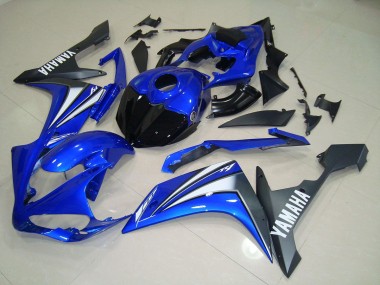 07-08 Blue White Yamaha YZF R1 Full Motorcycle Fairing Kits