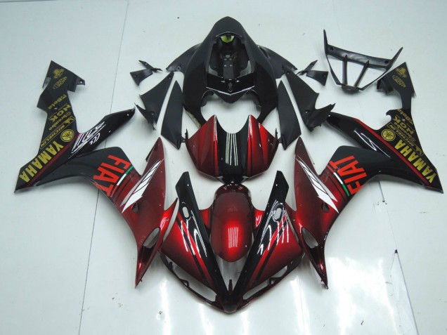 07-08 Dark Glossy Black Yamaha YZF R1 Motorcycle Fairings 07-08 Dark Glossy Black Yamaha YZF R1 Motorcycle Fairings