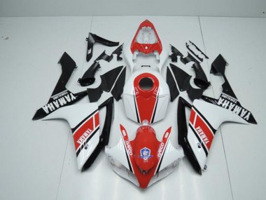 07-08 Factory Red White Yamaha YZF R1 Motorcycle Fairings