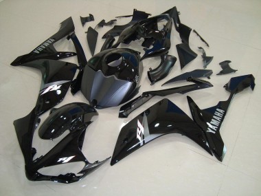 07-08 Glossy Black White Yamaha YZF R1 Motorcycle Fairings